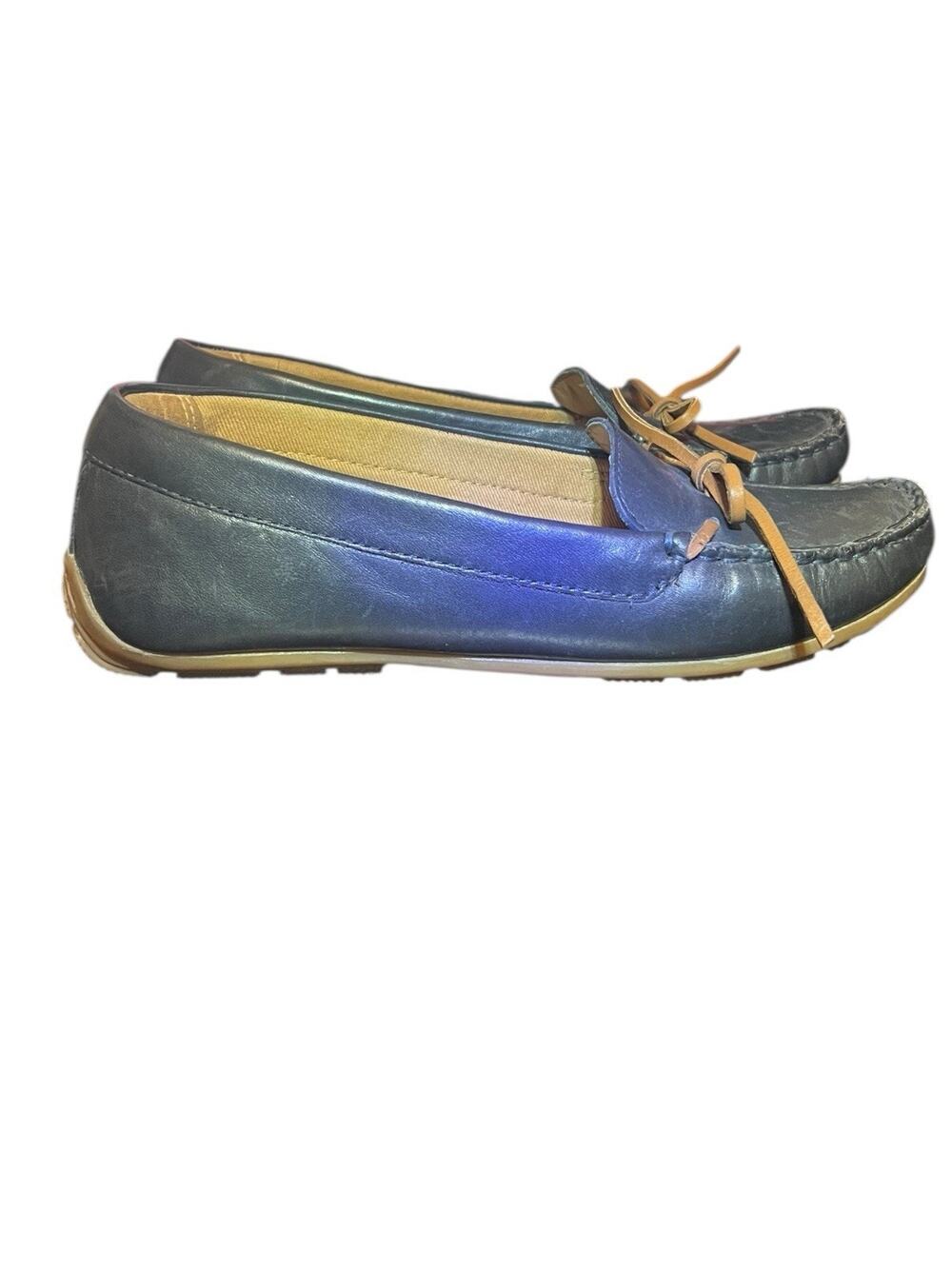 Collection by Clarks Ultimate Comfort Slip On Moccasin Loafer Navy Blue Size 7.5